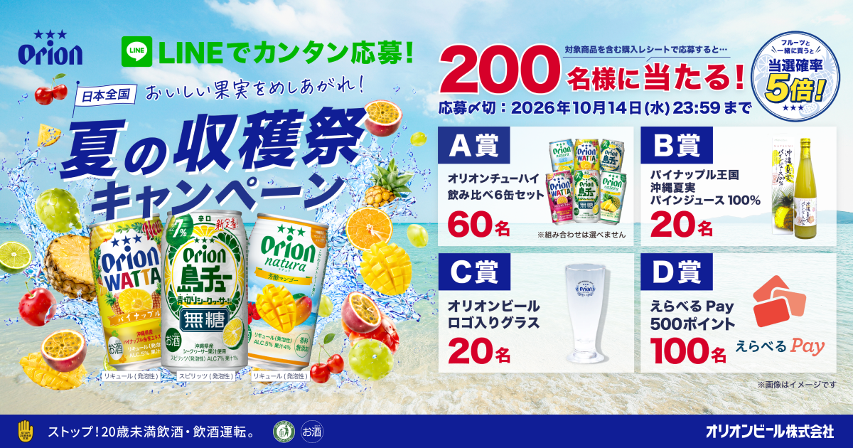 日本全国 おいしい果実をめしあがれ！ 夏の収穫祭キャンペーン
