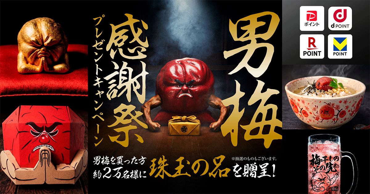 男梅感謝祭プレゼントキャンペーン